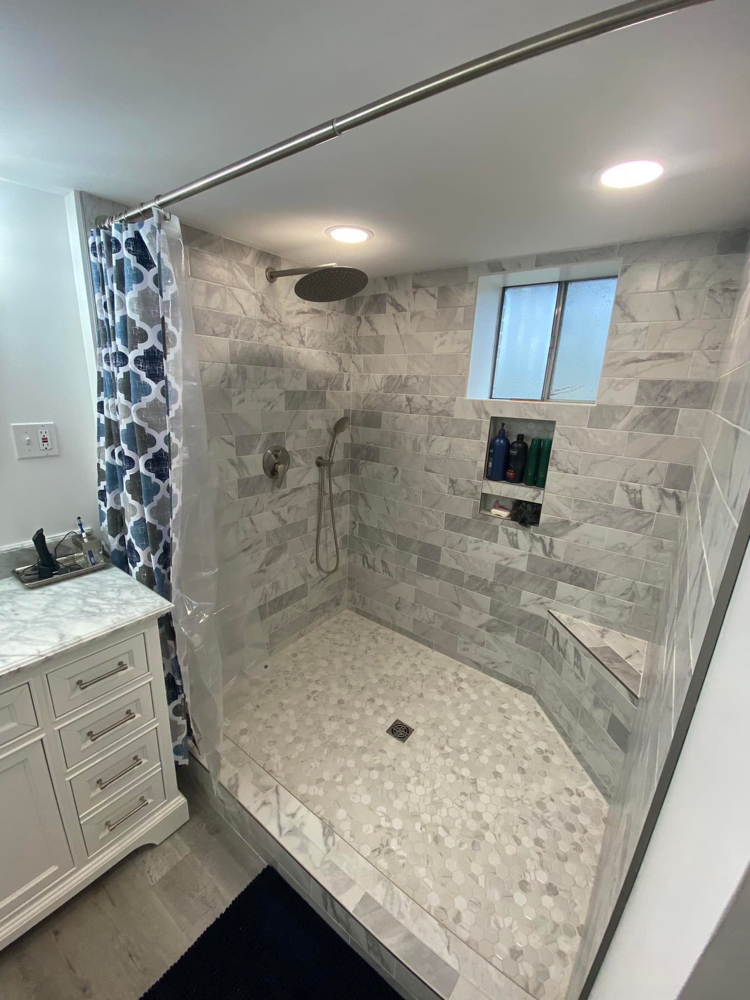 Bathroom construction project