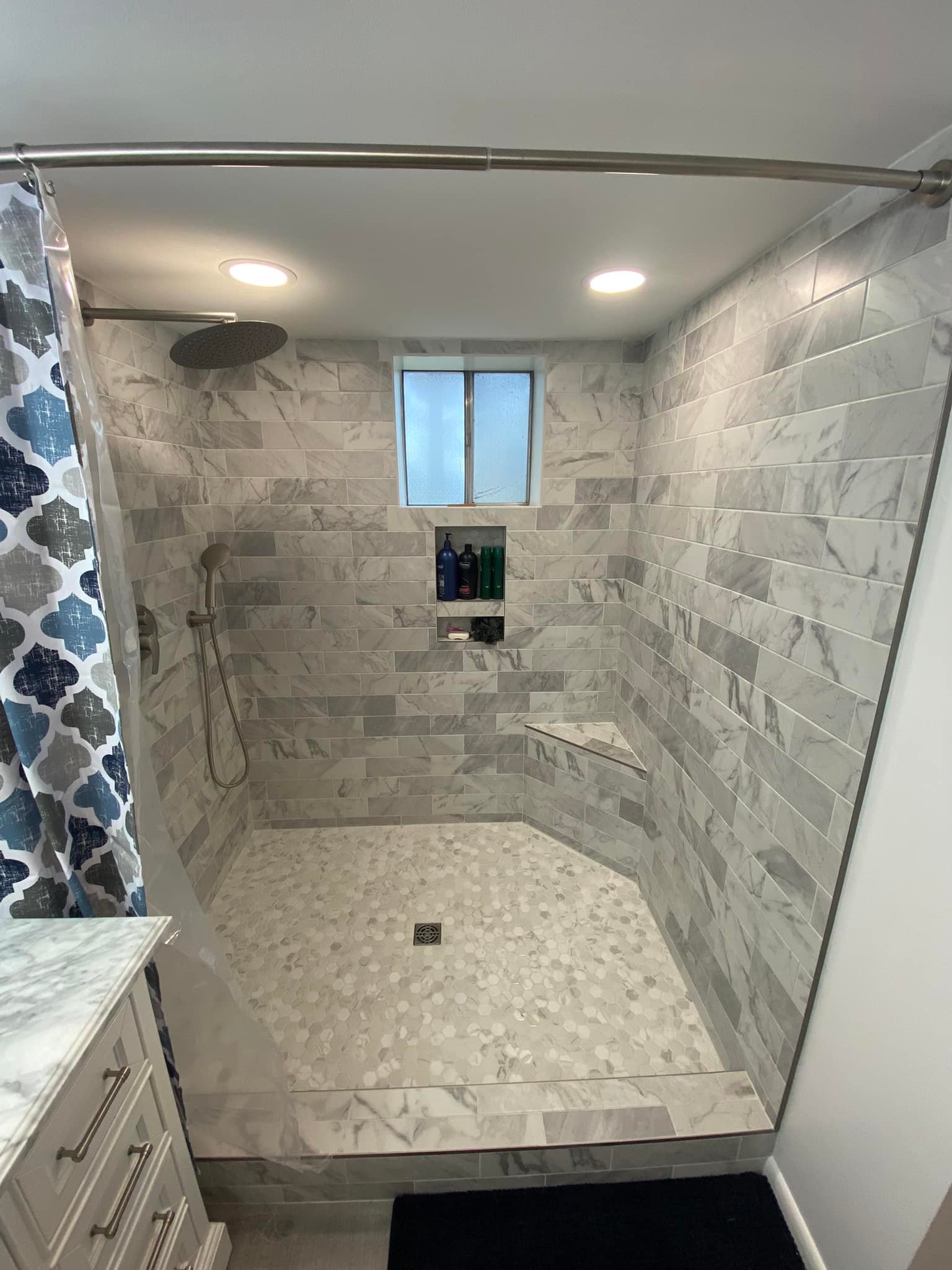 Bathroom construction project