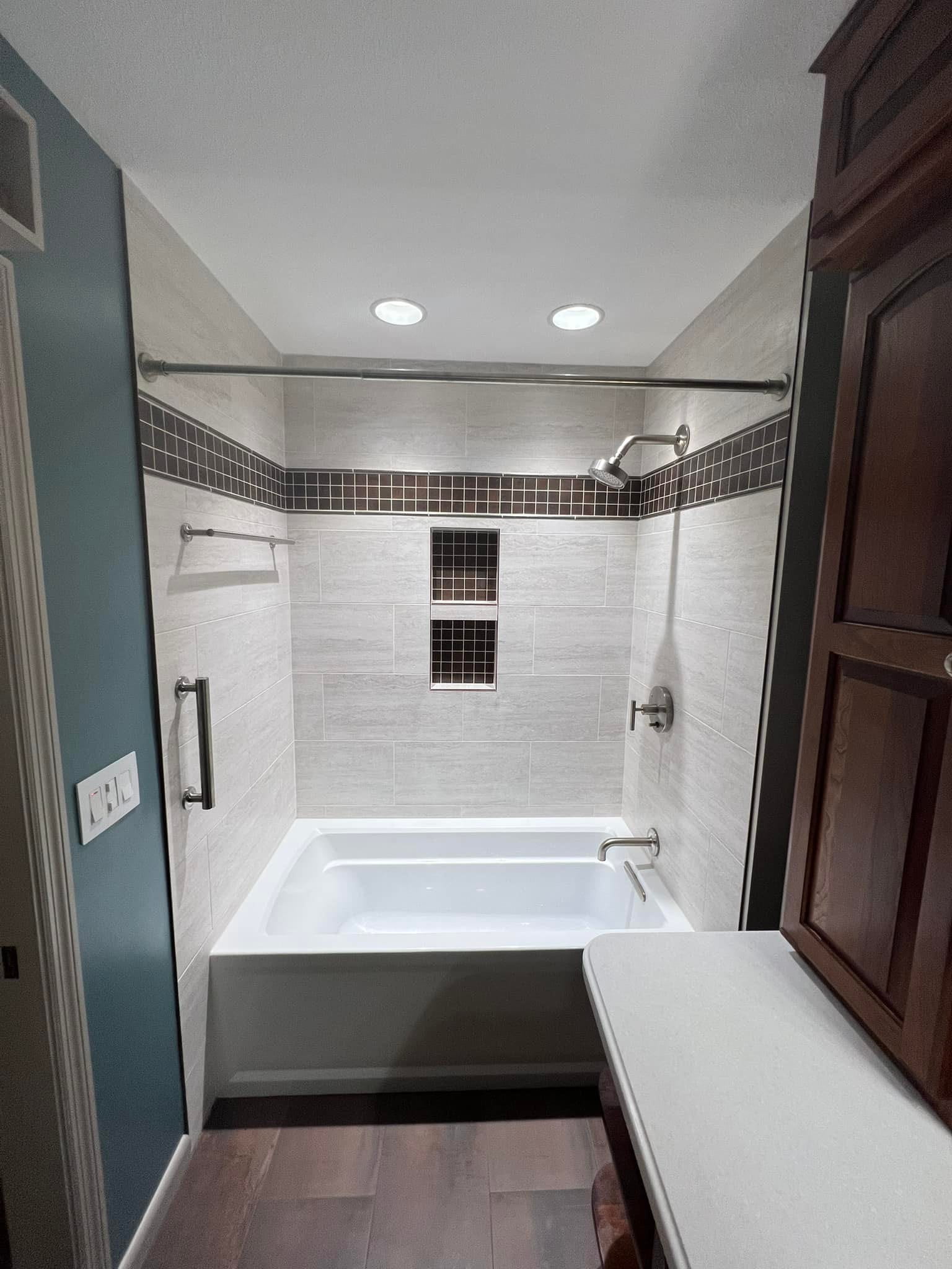 Bathroom construction project