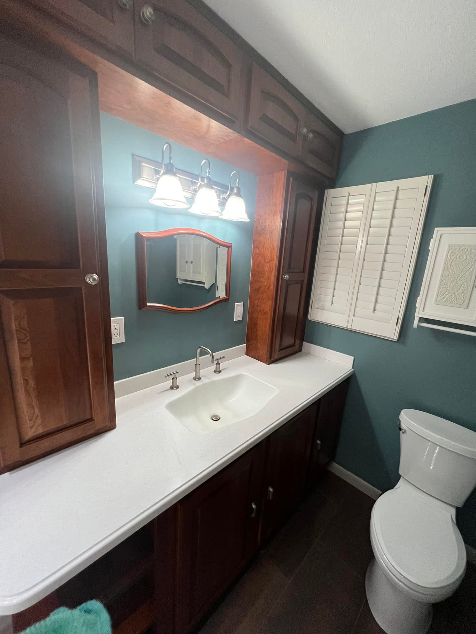 Bathroom construction project