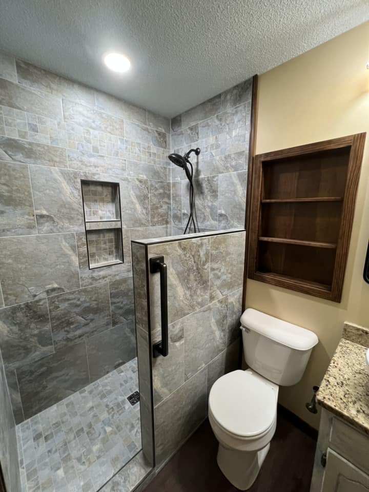 Bathroom construction project