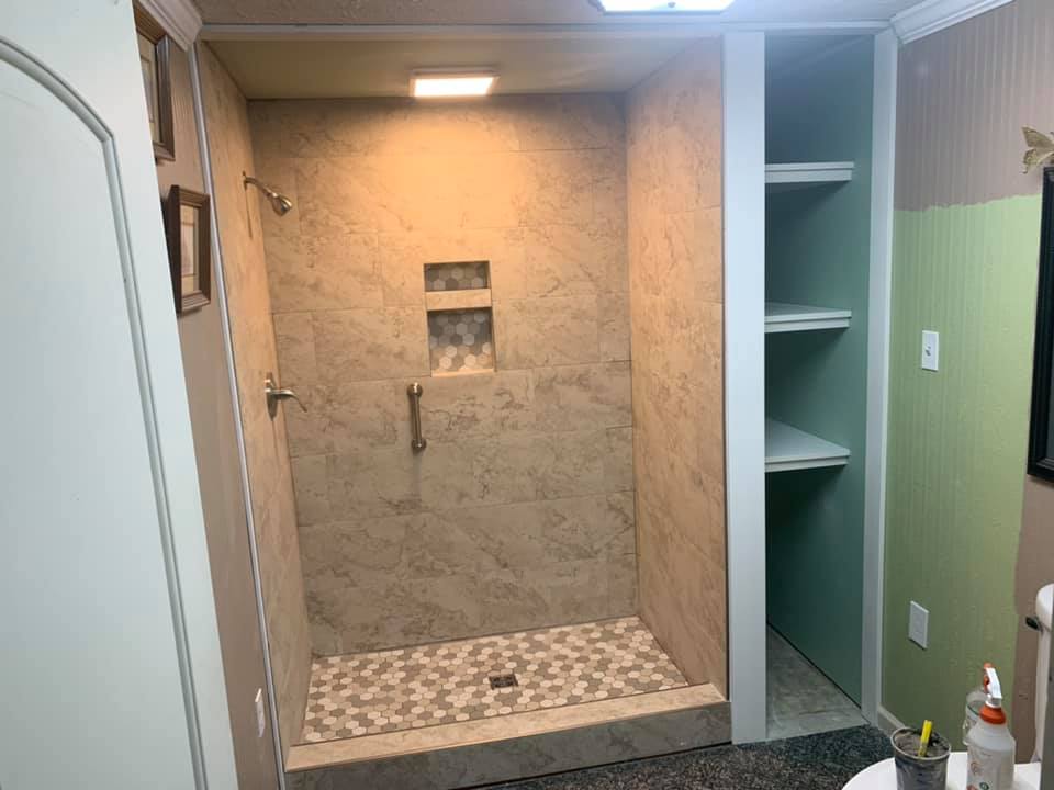Bathroom construction project