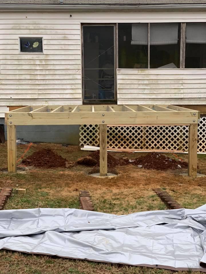 Home deck building project