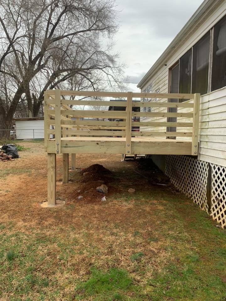 Home deck building project