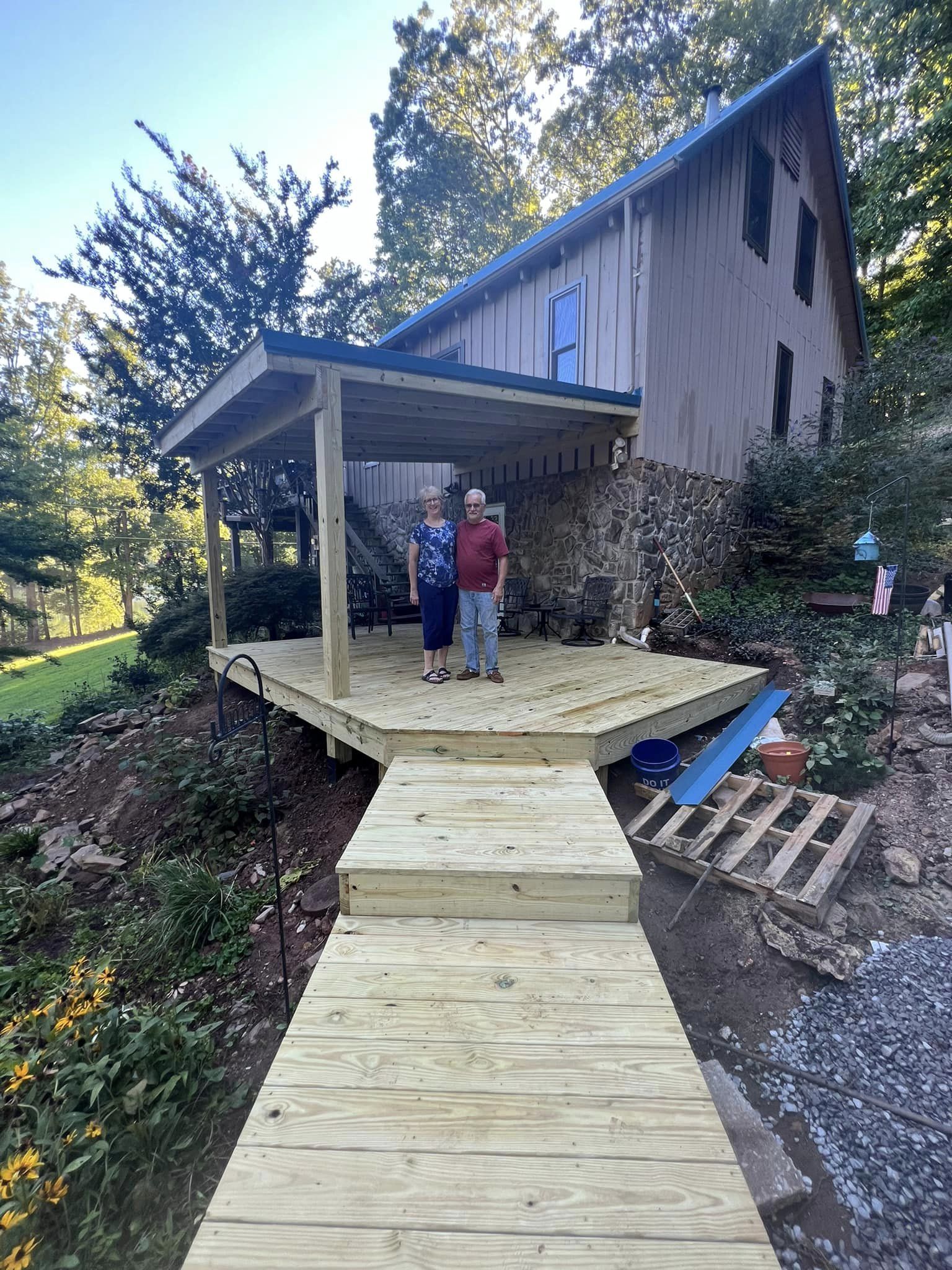 Home deck building project