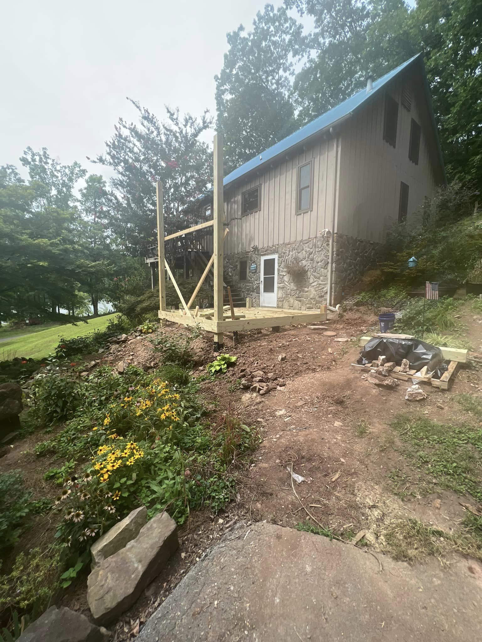 Home deck building project