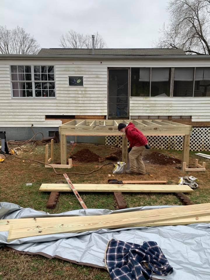 Home deck building project