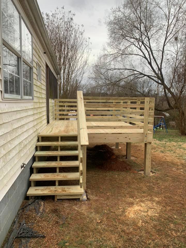 Home deck building project