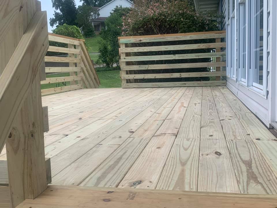 Home deck building project