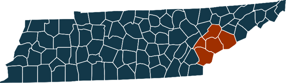 Map of Tennessee