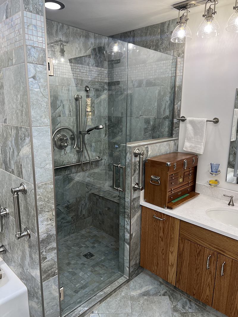 Bathroom construction project
