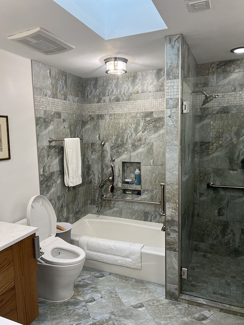 Bathroom construction project