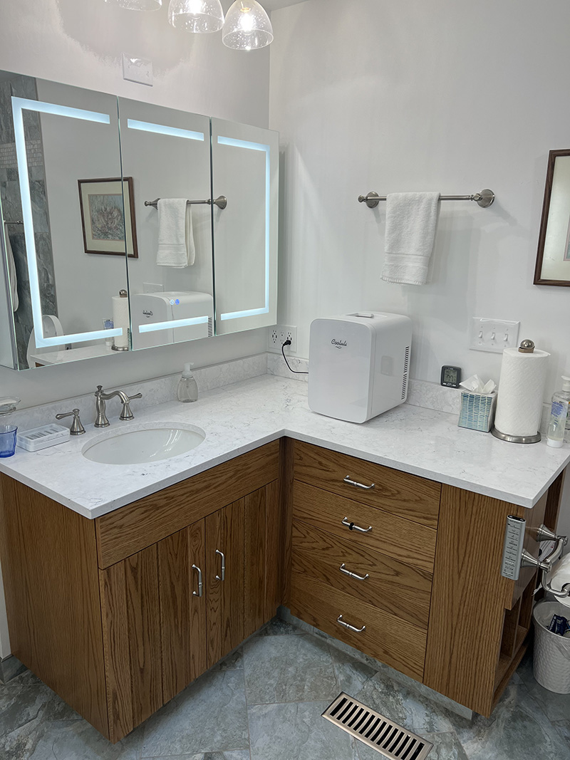 Bathroom construction project