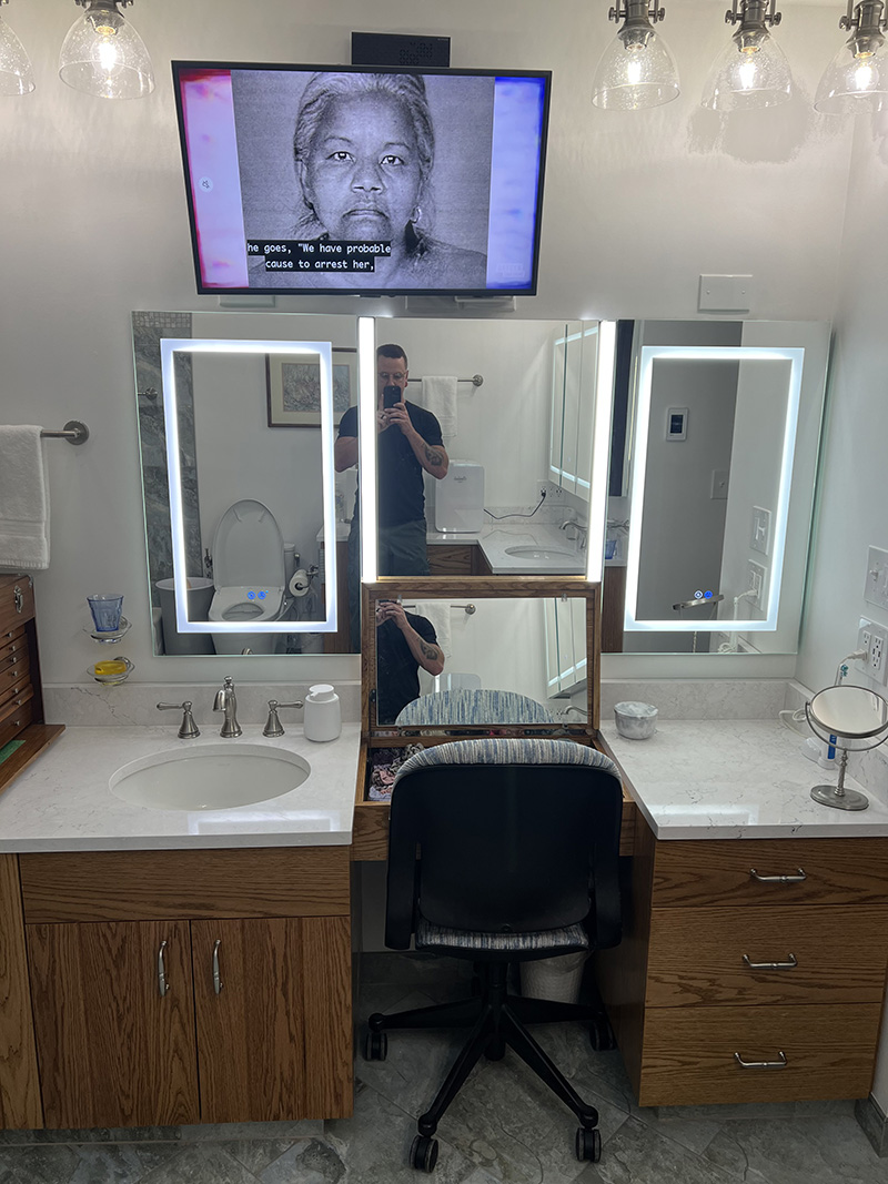 Bathroom construction project